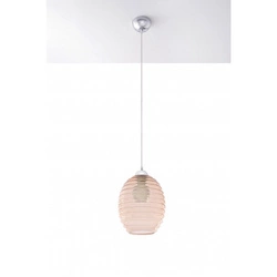Nowoczesna lampa Wisząca ALVARO SL.0276 chrom/szampański 1xE27