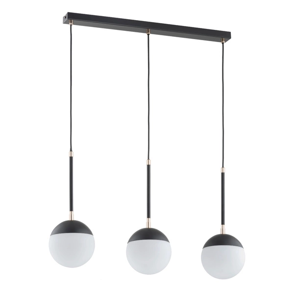 Lampa wisząca ALFA VOLDA REX CZARNO-BIAŁA 3xE14 75cm | 62333
