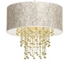 Nowoczesna lampa wisząca ALMERIA WHITE/GOLD 1xE27 MLP6446