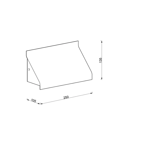 Kinkiet TADAS E14 12W Aluminium | Czarny