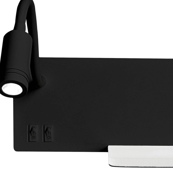 Lampa nocna z półką SHELF BLACK LED 4W+5W+2W ML6344