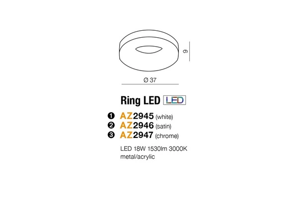RING LED 3000K SN