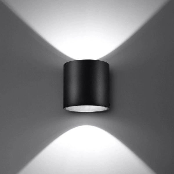 Kinkiet Sollux ORBIS 1 Czarny 12W LED, SL.0048