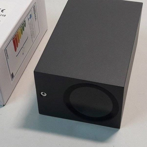 Kinkiet elewacyjny MINI II 15cm kostka 2xGU10 antracyt