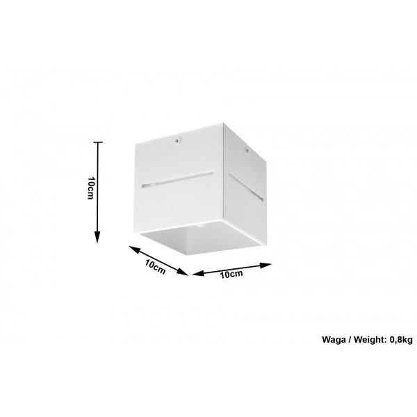 Nowoczesny plafon LOBO SL.0209 Biały 1xG9