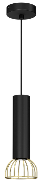 Lampa wisząca DANTE, MLP7248, czarny/złoty, 1x8W LED GU10