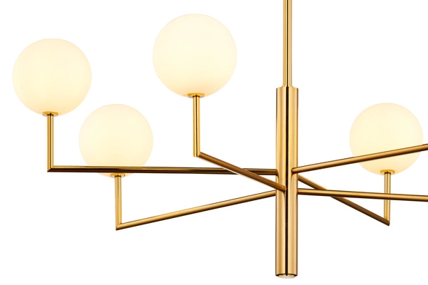 Nowoczesny Żyrandol FEME wys. 110cm 6xG9 14W IP20 | Złoty