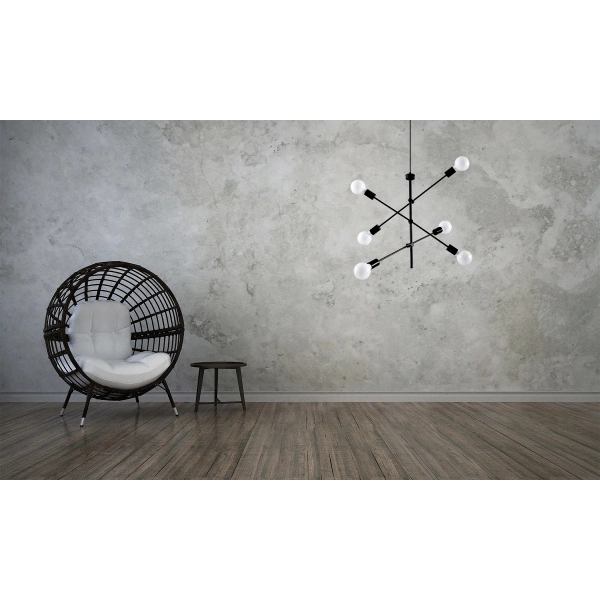 Lampa wisząca CONCEPT 4 SL.0712 czarna 4xE27