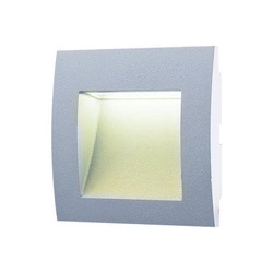 Zewnętrzna lampa ścienna WALL 10 1,5W 4000K IP65 wpuszczana | szary