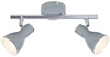 Lampa sufitowa JULIE listwa, 2xE14, szary/chrom, 92-66626