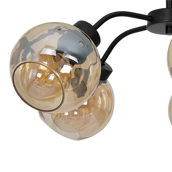 Nowoczesna lampa sufitowa SOFIA AMBER 5
