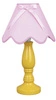 Lampka stołowa/nocna LOLA 41-84354 żółta/abażur różowy 1x40W E14