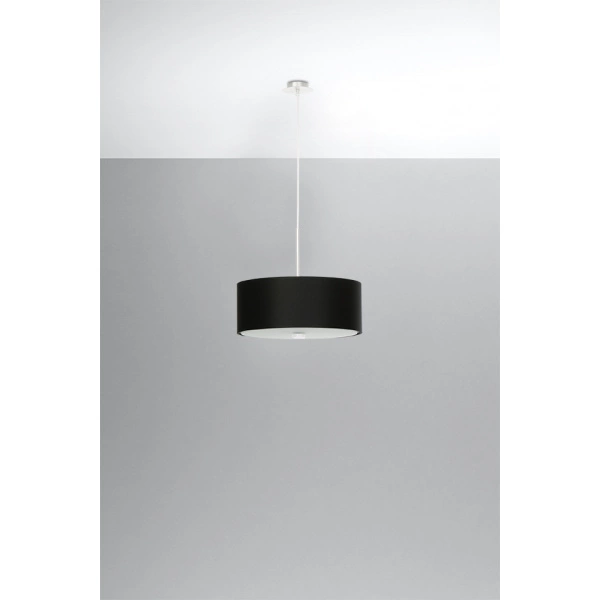 Lampa wisząca SKALA SL.0756, 30cm, czarna, 3x60W E27