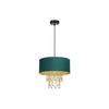 Nowoczesna lampa wisząca ALMERIA GREEN/GOLD 1xE27 MLP6451