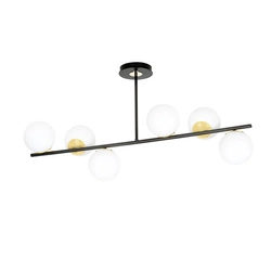 Lampa sufitowa Emibig FLOKI 6 Czarny GOLD 1022/6