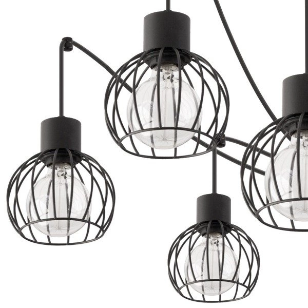 Lampa wisząca podwieszana LUTO KOŁO V czarna