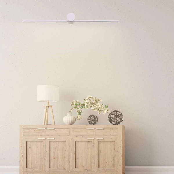 Kinkiet Modern Slim L, biały, 8W LED, barwa ciepła 3000K, IP44