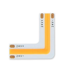 Łącznik do taśm COB LED CLICK kątowy 2700K 10 mm 2 PIN Typ L 8W