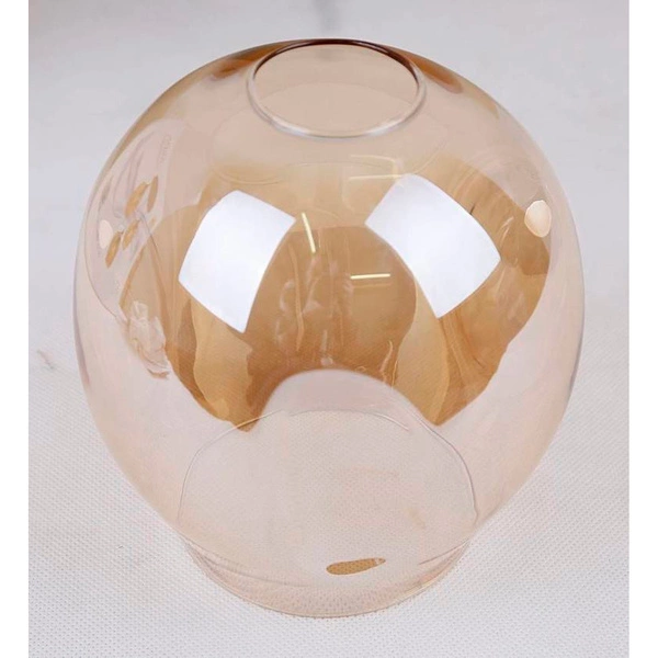 Lampa wisząca ASPA, czarna z brązowymi kloszami, 6x40W E27