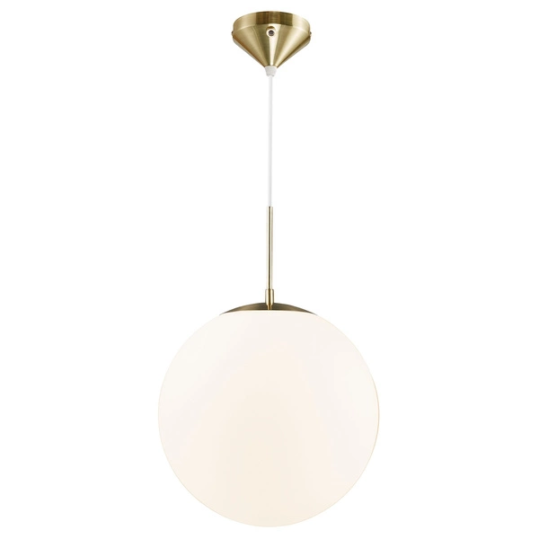 Lampa wisząca GRANT E27 25W Szkło | Mosiądz