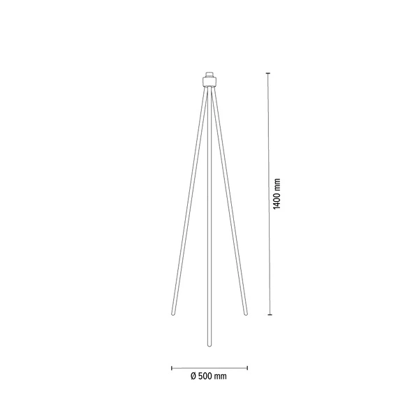 Podstawa lampy podłogowej 1xE27 maks. 40W biały kabel metalowy/przezroczysty PVC 1511002B