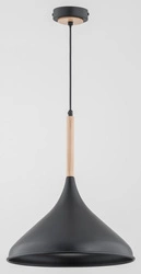 Lampa wisząca ALFA GASOLINA CZARNA 1xE27 35cm | 60642