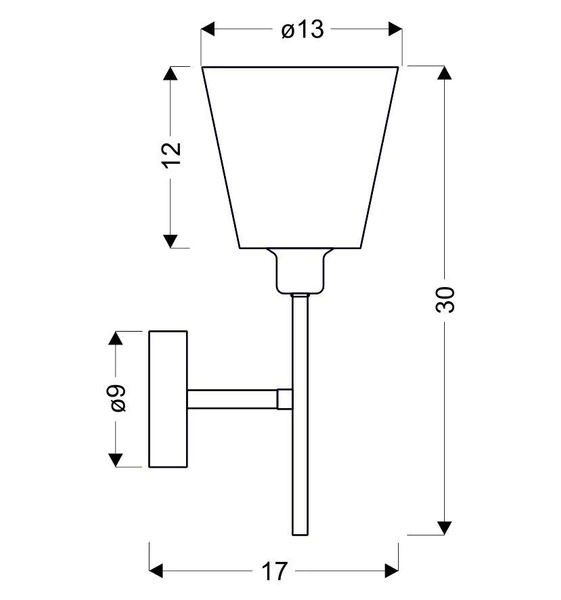 Kinkiet VOX 21-70616 chromowy 1x40W E14