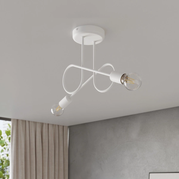 Żyrandol LOOP 2 biały