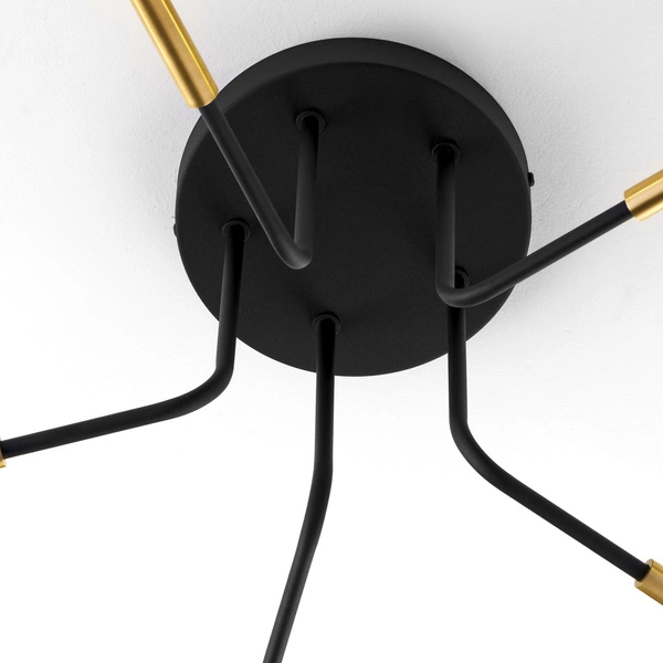 Nowoczesna Lampa sufitowa BURANO wys. 31cm 5xG9 14W IP20 | Złoty