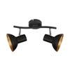 Lampa sufitowa DISO listwa 92-63427 czarny/złoty 2xE27