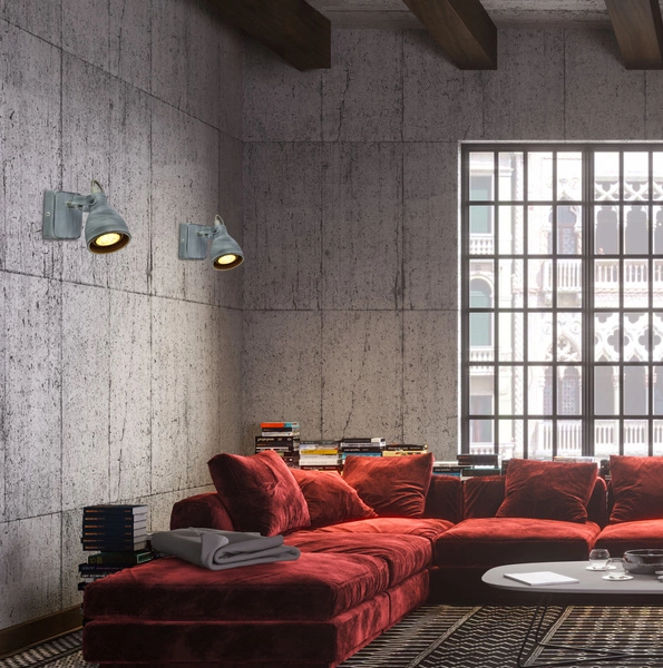 Kinkiet ASH 91-64394 1xGU10 szary mat