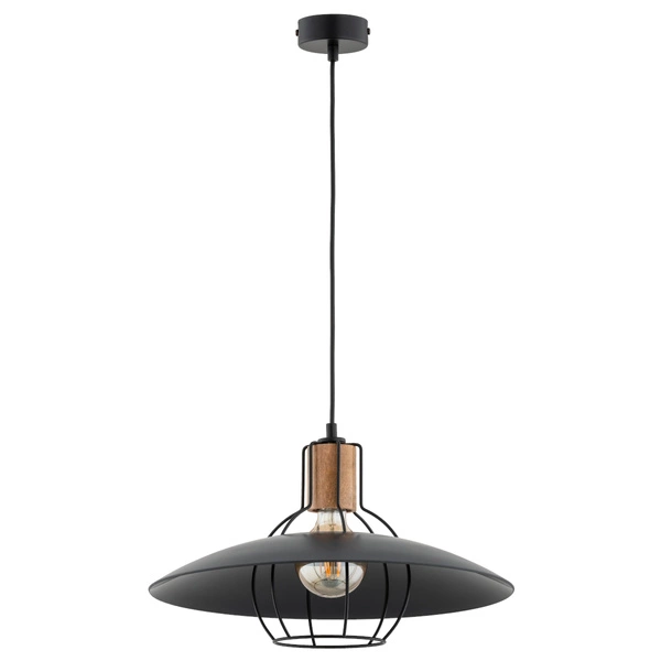 Lampa wisząca ALFA DOMINO GRAFITOWA 1xE27 45cm | 61251