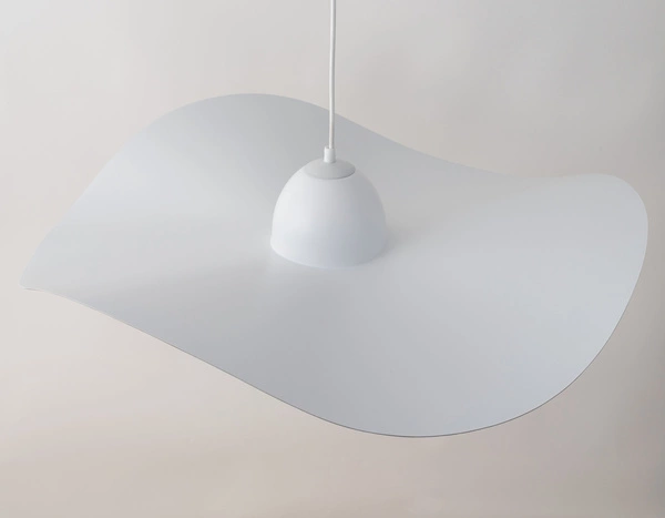 Designerska lampa wisząca KAPELLO L E27 60W śr. 76cm | biały miedź