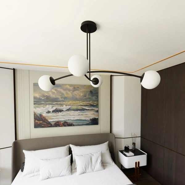 Lampa sufitowa Emibig HALLDOR 4 Czarny 1024/4