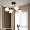 Lampa sufitowa Emibig BOSTON 4 Czarny/OPAL 1109/4
