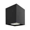 Natynkowy spot sufitowy Bima  Square Black GU10 | Czarny