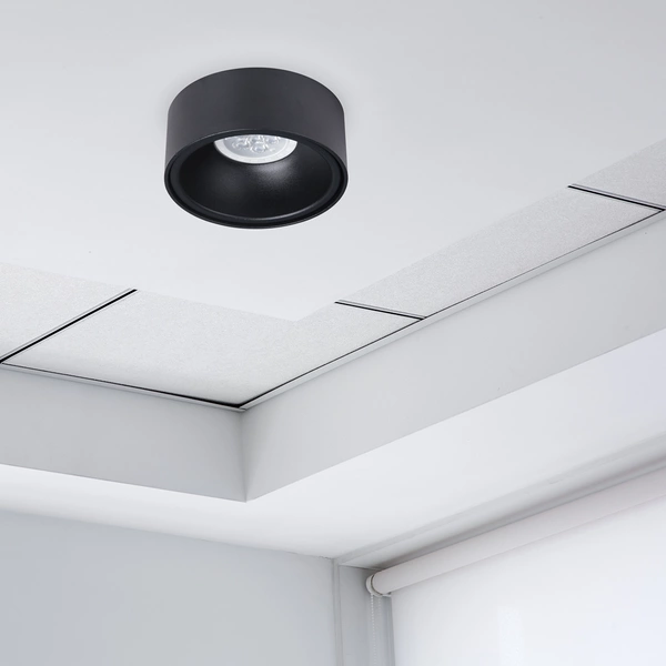 Oprawa podtynkowa sufitowa BALI ROUND BLACK śr. 9,6cm | czarny