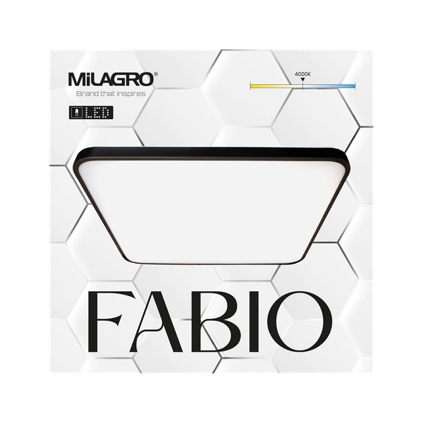Plafon FABIO BLACK, ML7937, 35W LED, barwa neutralna 4000K