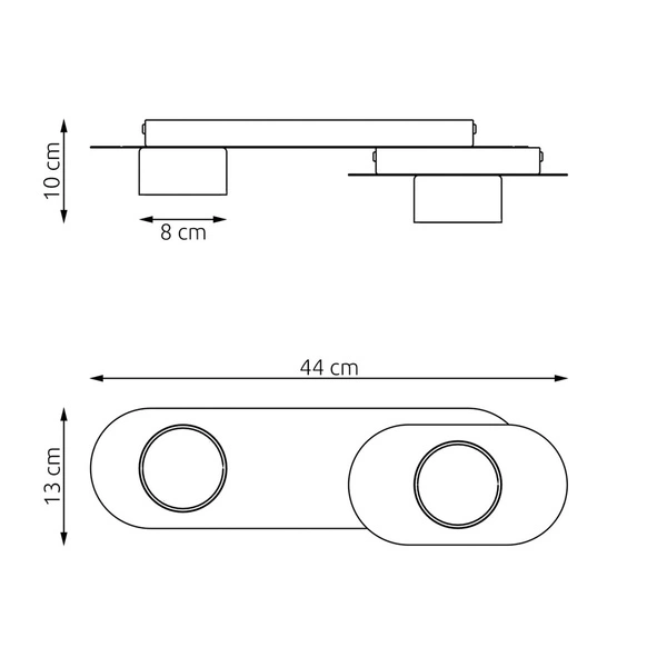 Lampa wisząca Emibig STILO 2 BL 1449/2