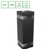 TORRE RING 18W CCT 230V IP54 99x78x240MM CZARNY KWADRATOWA ELEWACYJNA DWUKIERUNKOWE