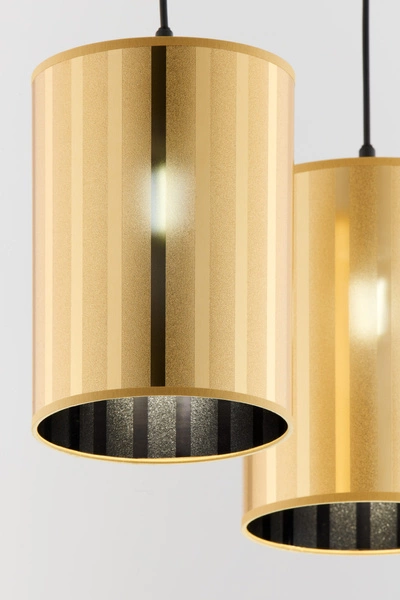 Klasyczna Lampa wisząca CORTINA wys. 100cm 2xE27 15W IP20 | złoty