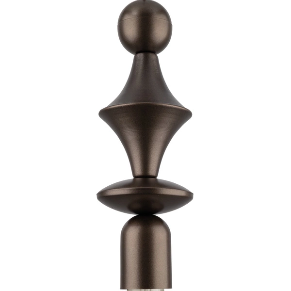Lampa wisząca TOWER BROWN Glamour E27 wys.150cm dług.10cm | Brąz 10703