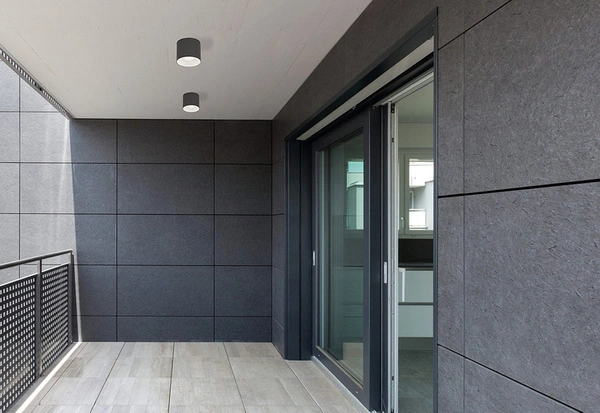 Zewnętrzny spot IP44 HEXA graphite tuba GU10 | grafitowy 9565