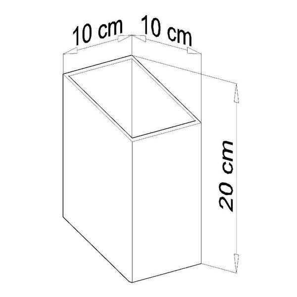 Kinkiet TUNNEL, Aluminium, Szary, G9 40W, SL.0377