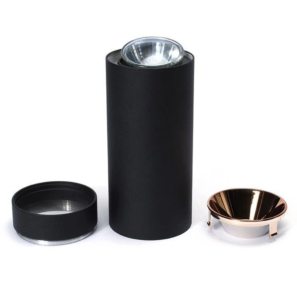 Oprawa sufitowa tuba natynkowa spot PZE-2701 GU10 śr. 7 cm | czarny miedziany