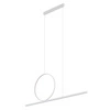 Lampa wisząca LINEO LED 39W 3000K 2100lm wys.140cm dług.115cm | Biały 11885