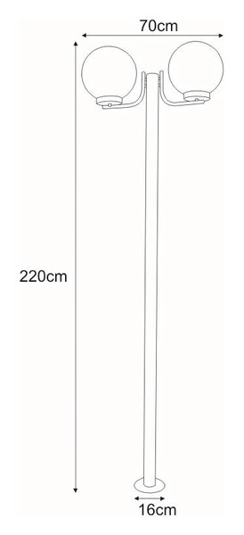 Lampa ogrodowa stojąca K-LP270-2200 z serii ANA