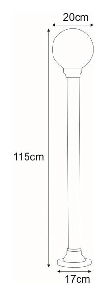 Lampa ogrodowa stojąca K-ML-OGROD 200 0.9 KL. OPAL z serii ASTRID