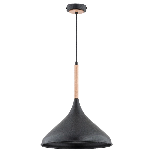 Lampa wisząca ALFA GASOLINA CZARNA 1xE27 35cm | 60642