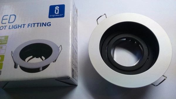 Spot białe oczko downlight 10cm GU10 / MR16